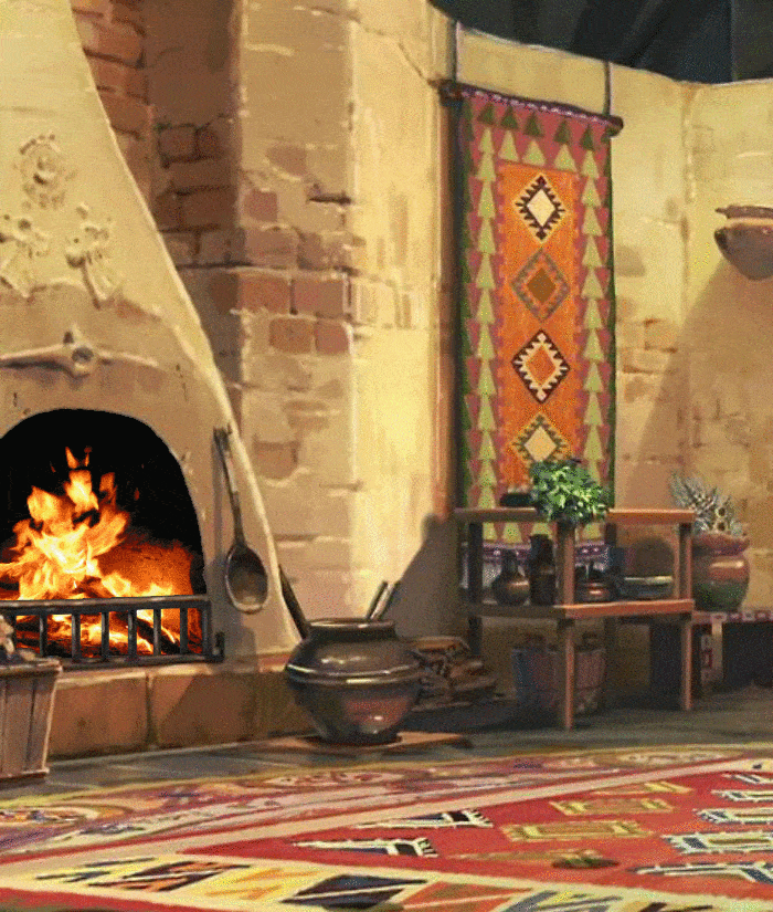Animated Background - Fireplace 03 - example.gif