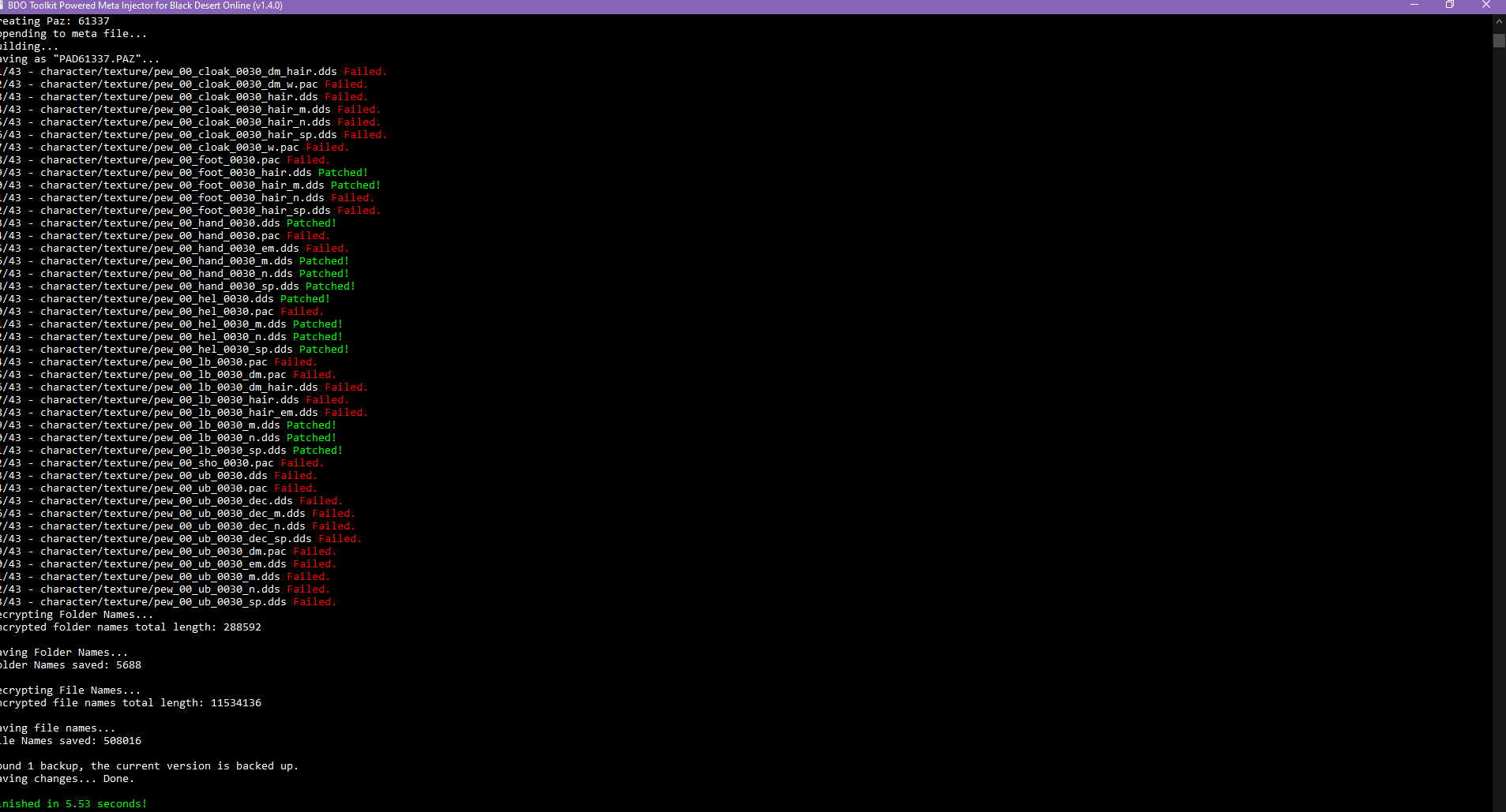 Following patch have failed.png