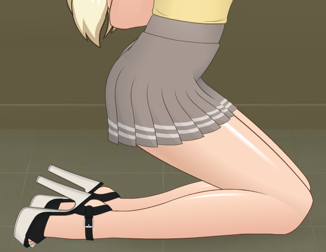 HighWaistSkirtBasic Pleated ThickerThighs Preview.png