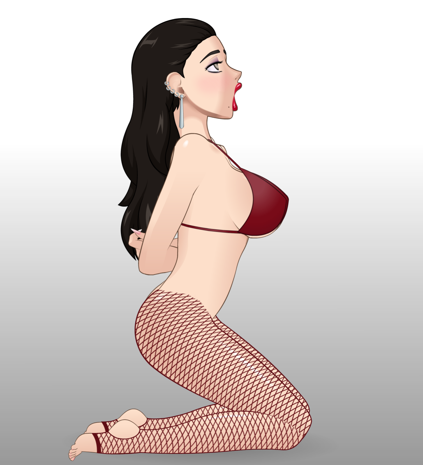 ThickerThighs Pantyhose-Pairing Fishnet-Stirrup F4H.png