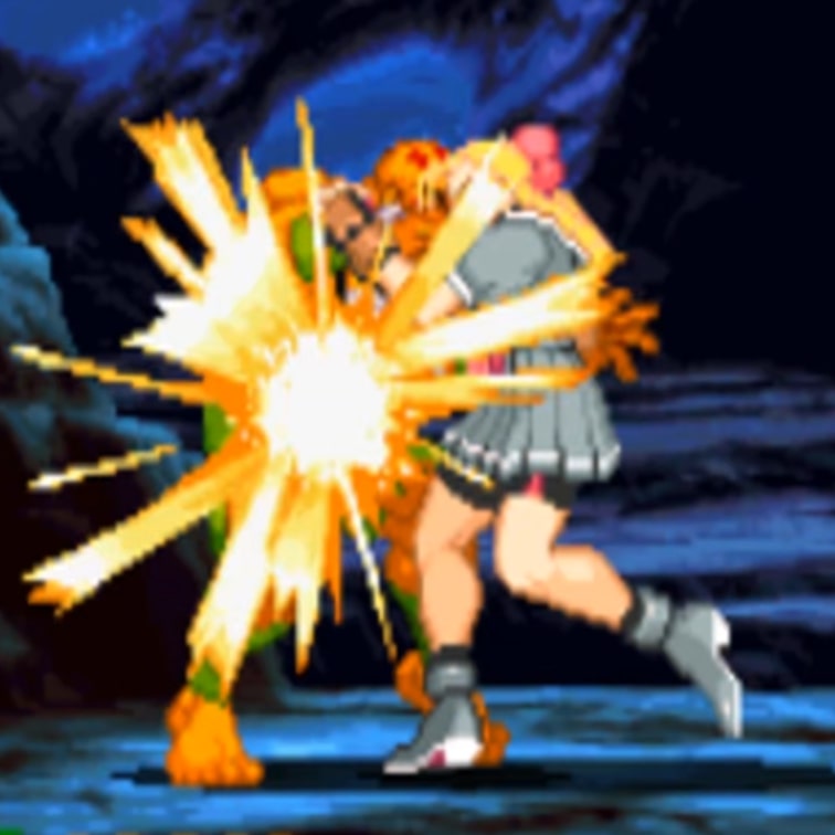 Karin Smashing Dhalsim with bare knees